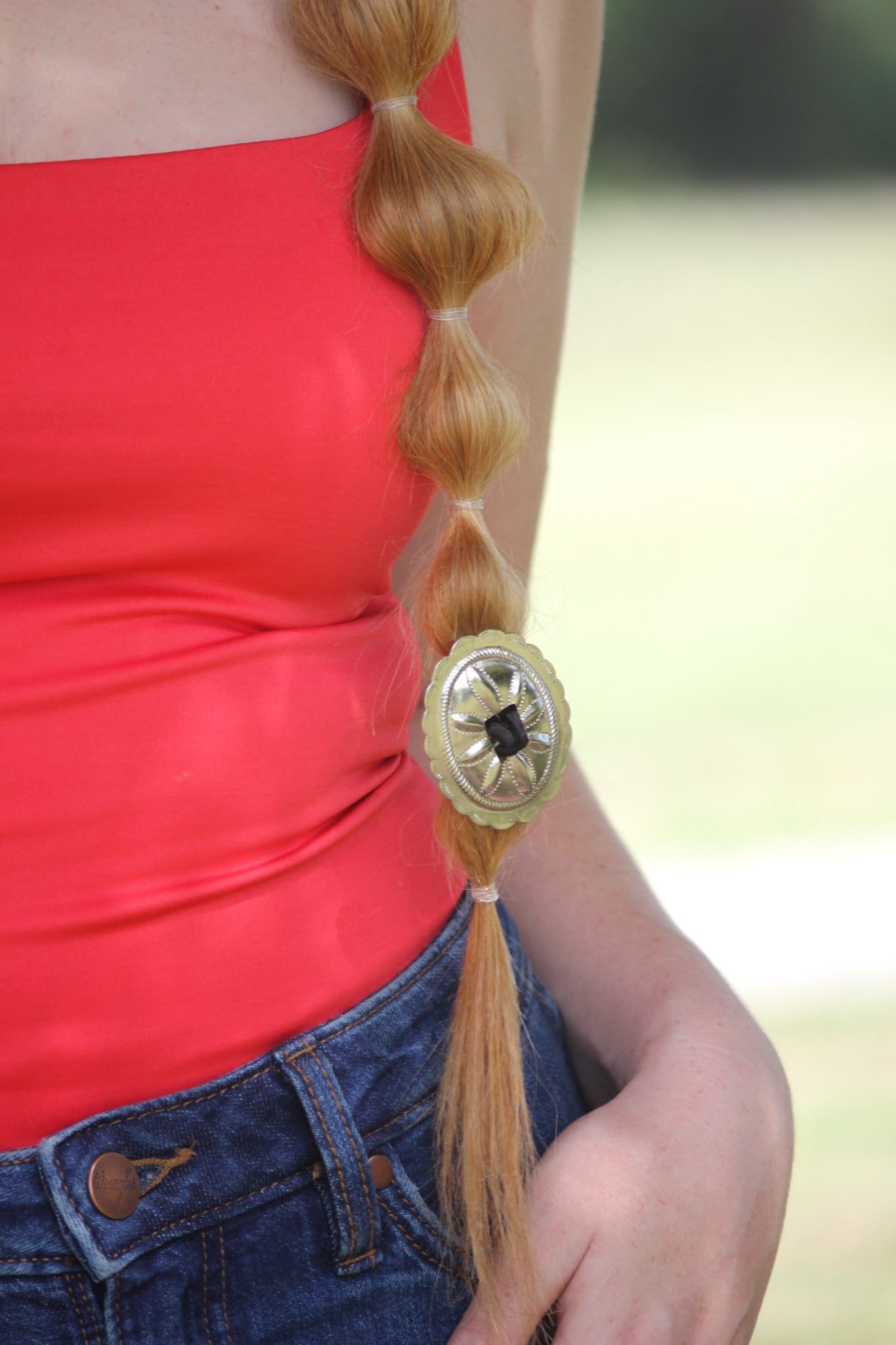 The oval hair tie Concho