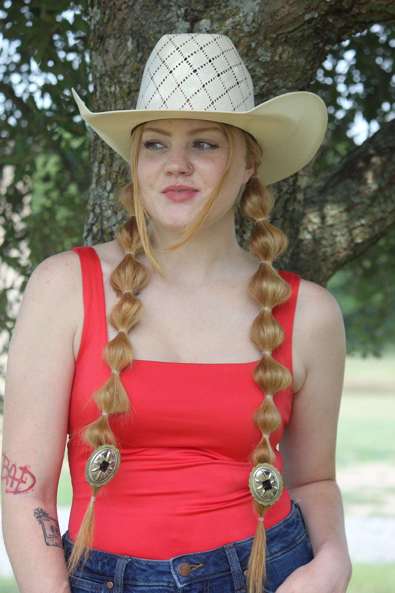 The oval hair tie Concho
