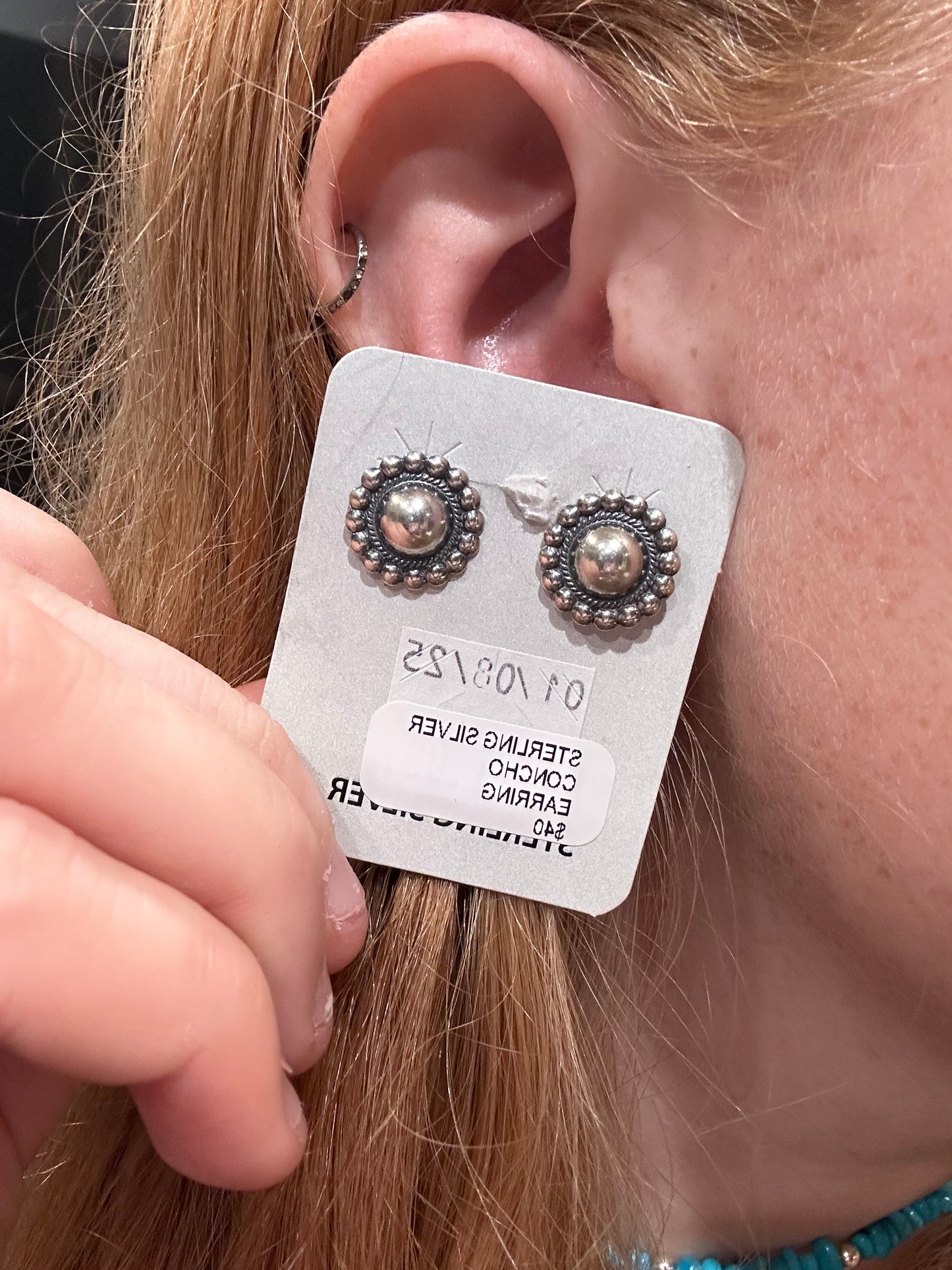 Sterling silver studs