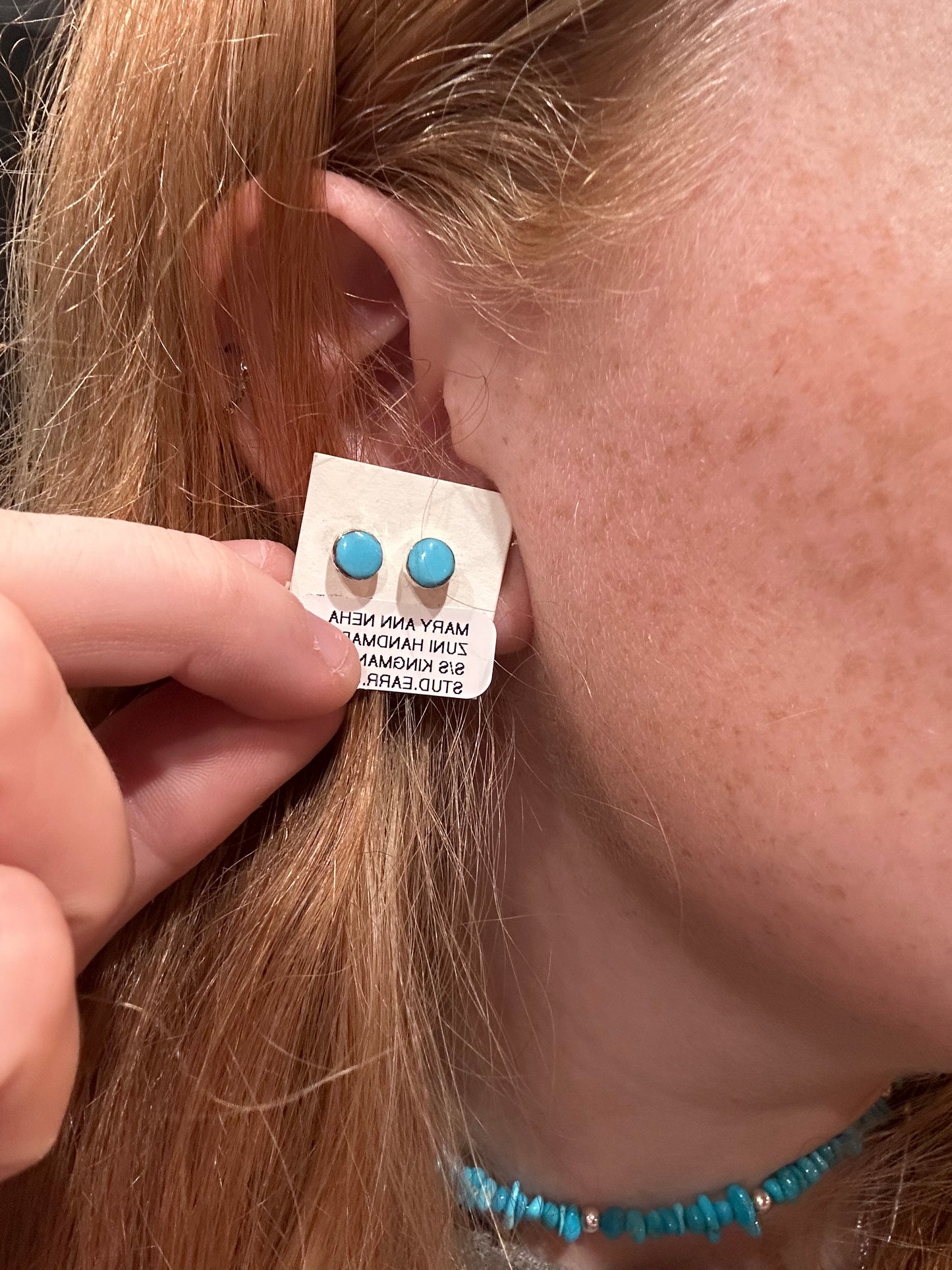 Turquoise studs