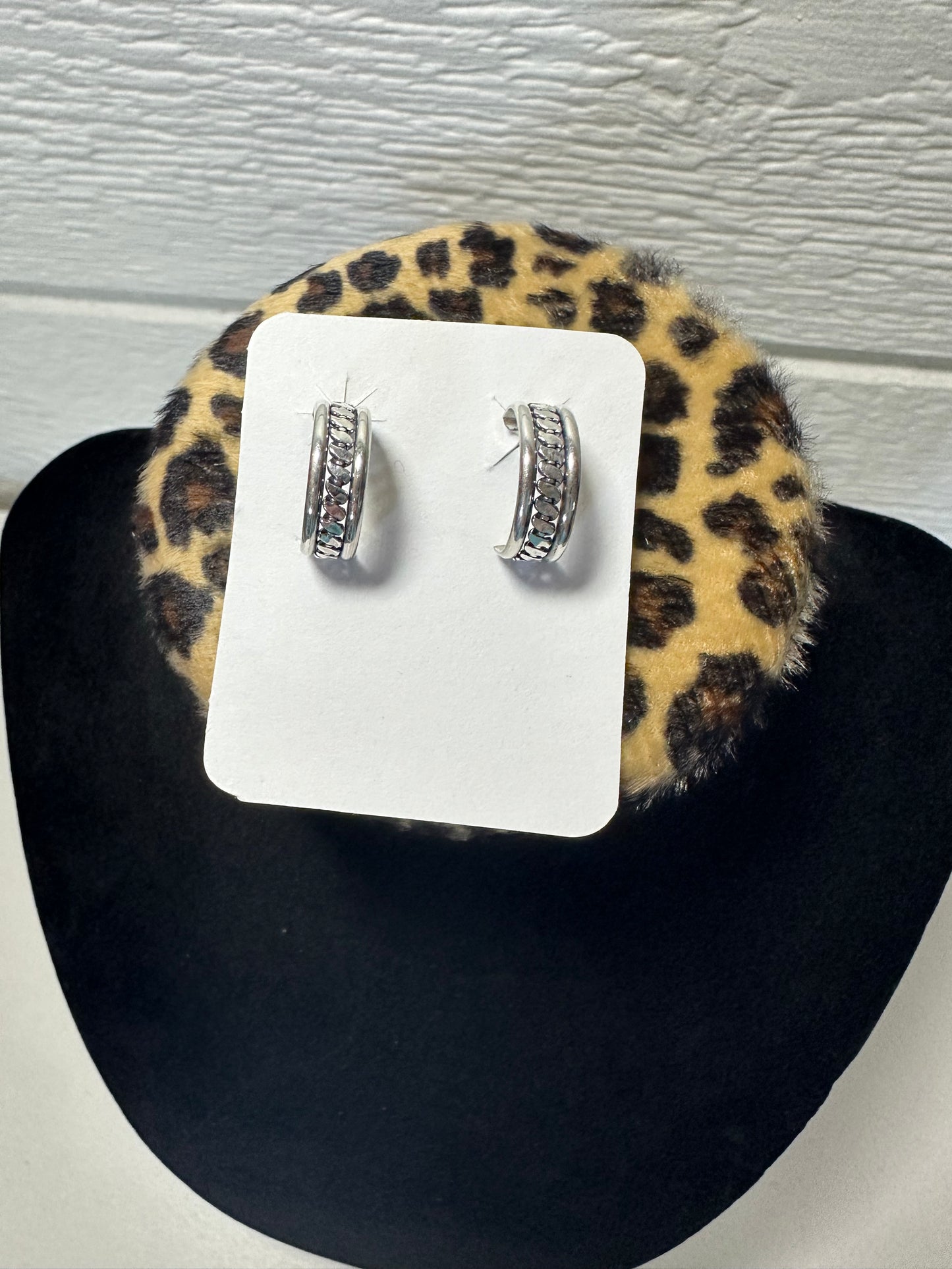 Sterling silver hoop